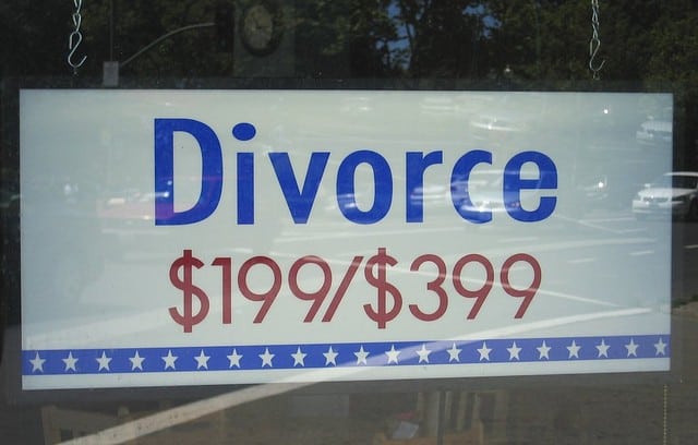 why marriages fail - divorce sign