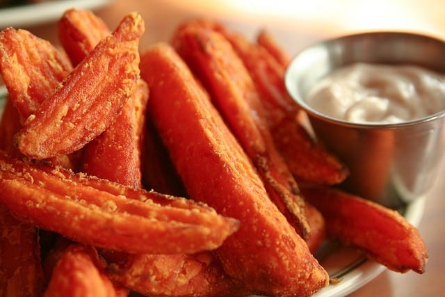 healthy food substitutions - sweet potato fries